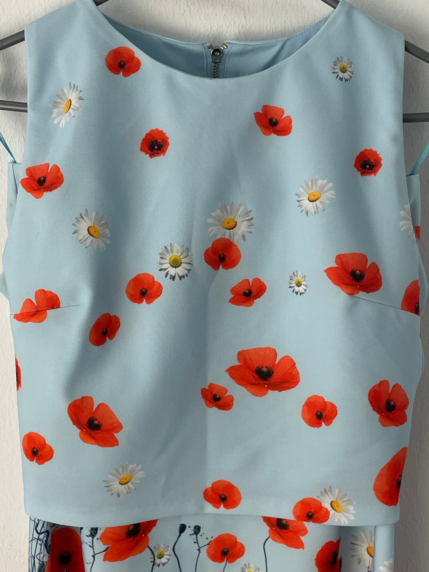 AdL Damen Kleid Gr. XS Farbe blau rot