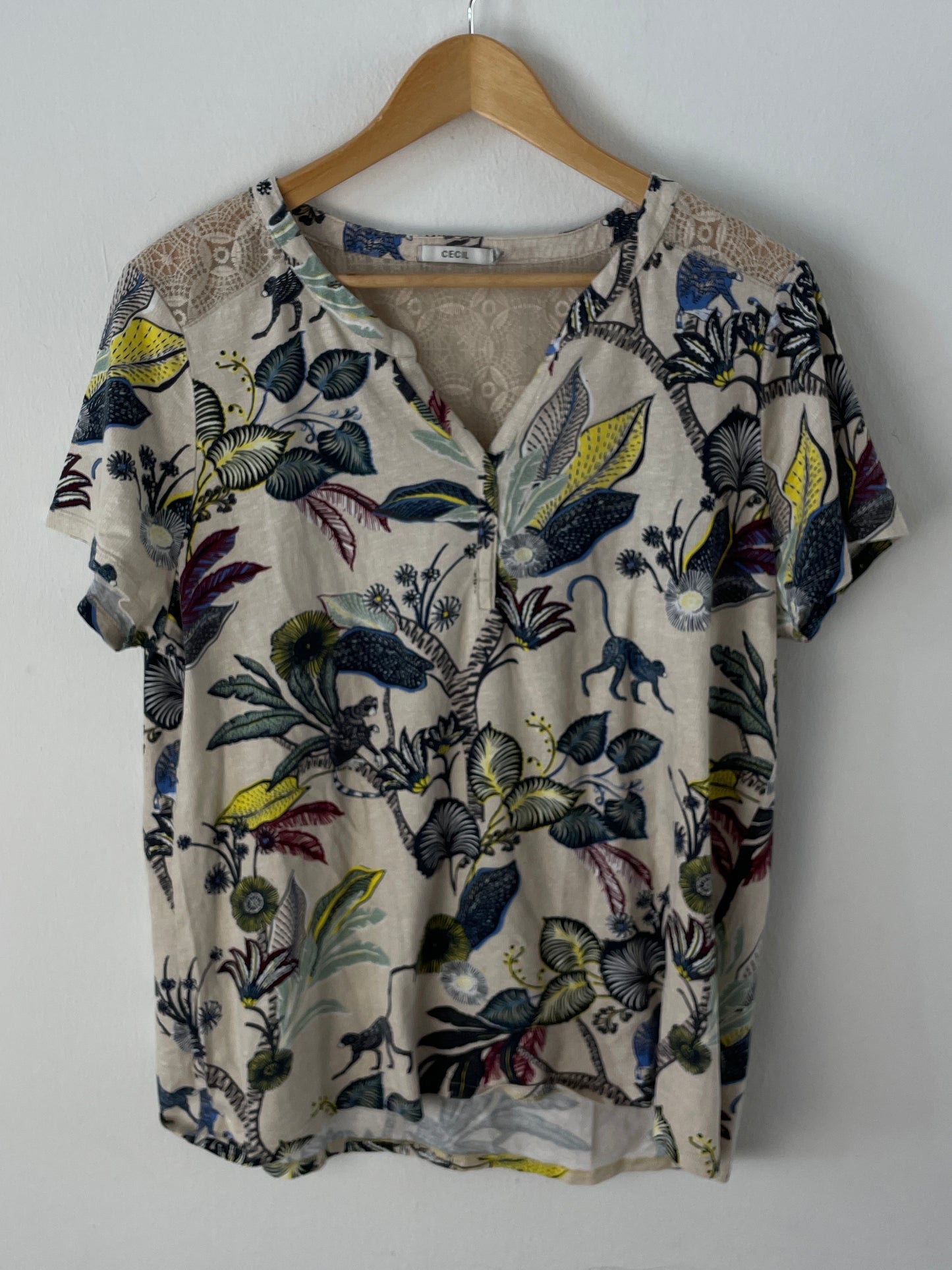 Cecil Herren T-Shirt Gr. L Farbe Bunt