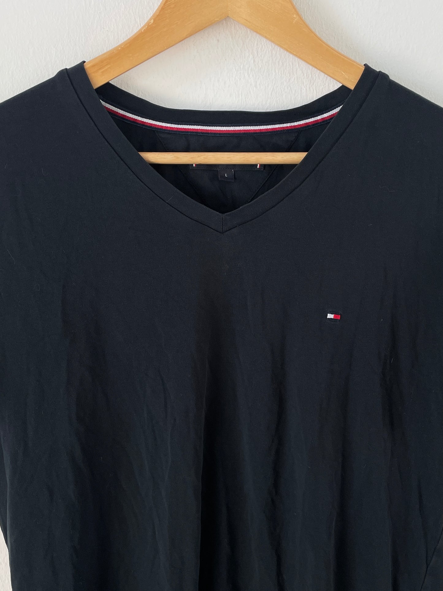 Tommy Hilfiger Herren T-Shirt Gr. L Farbe Schwarz