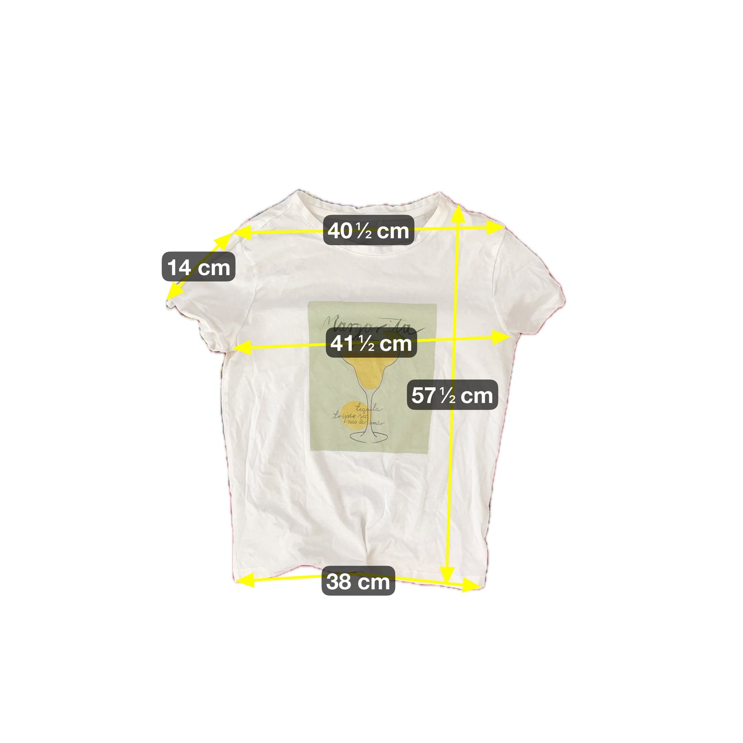Vintage Damen T-Shirt Gr. M Farbe Weiß