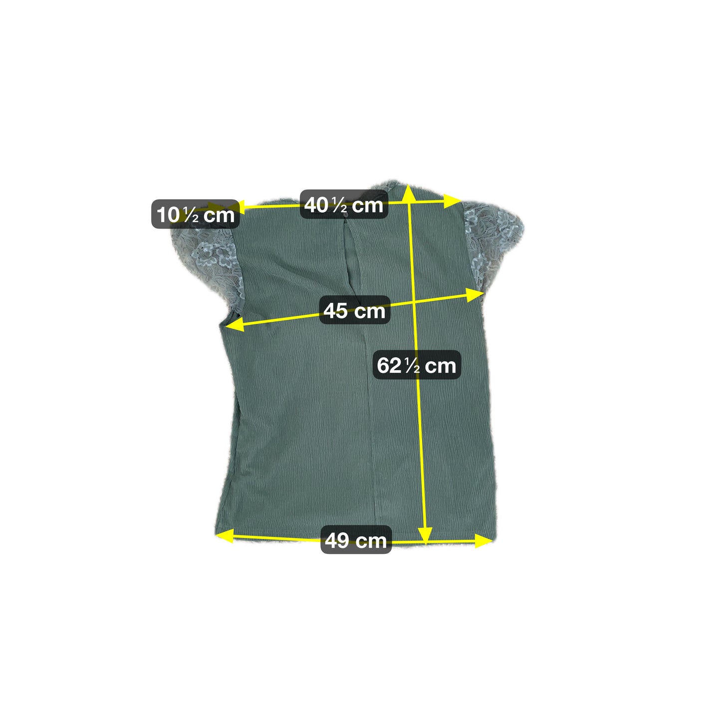 Vintage Damen Bluse Gr. M Farbe Grün