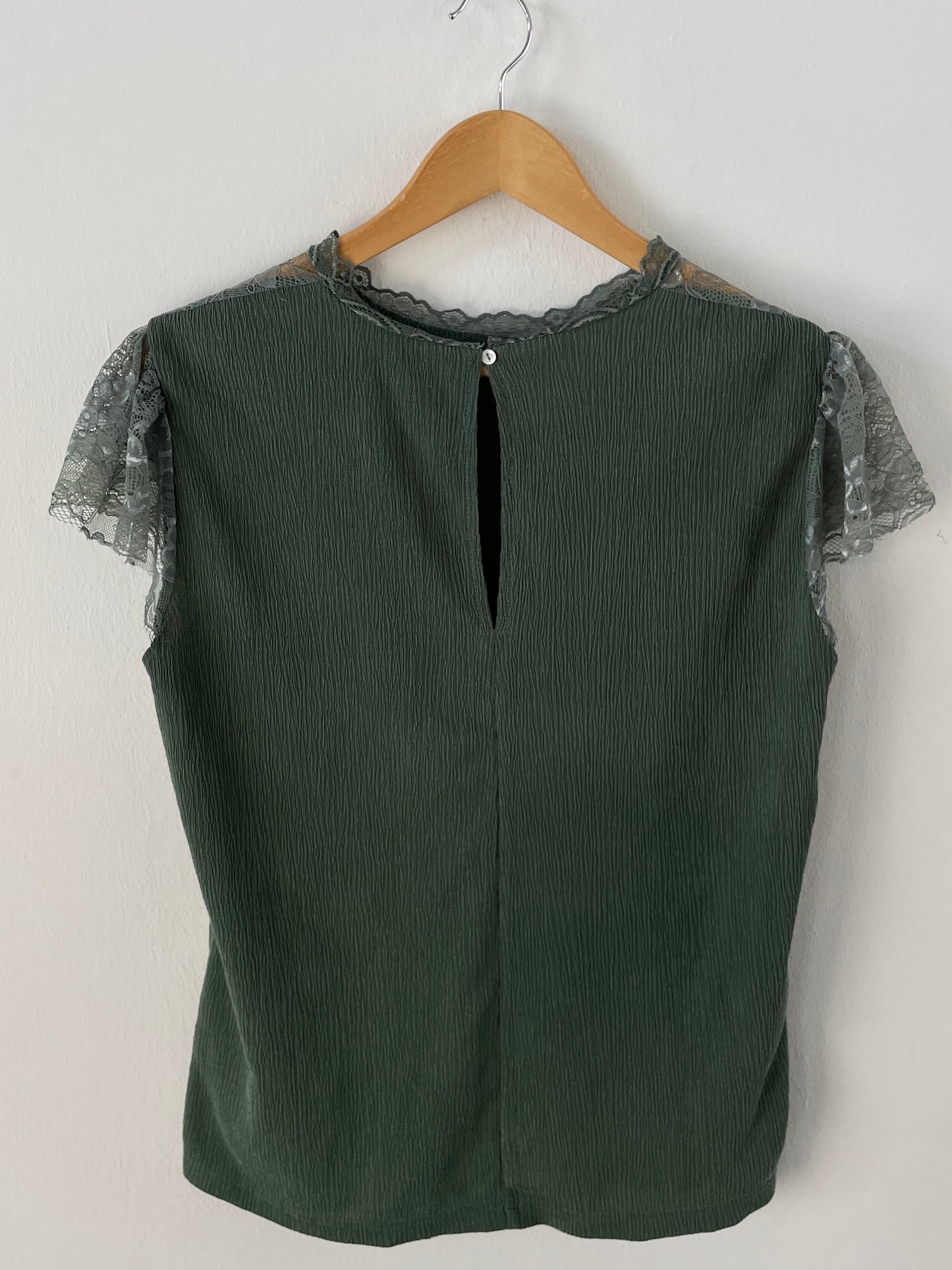 Vintage Damen Bluse Gr. M Farbe Grün