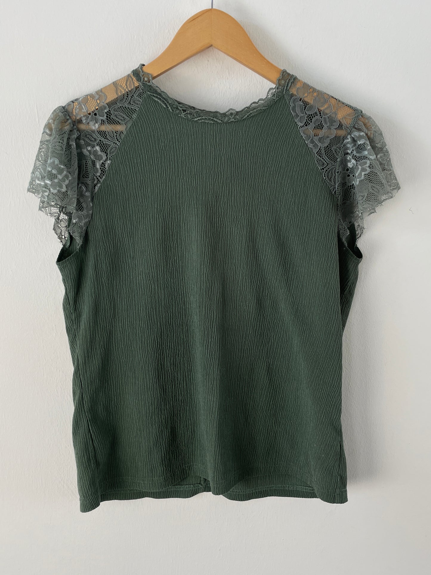 Vintage Damen Bluse Gr. M Farbe Grün