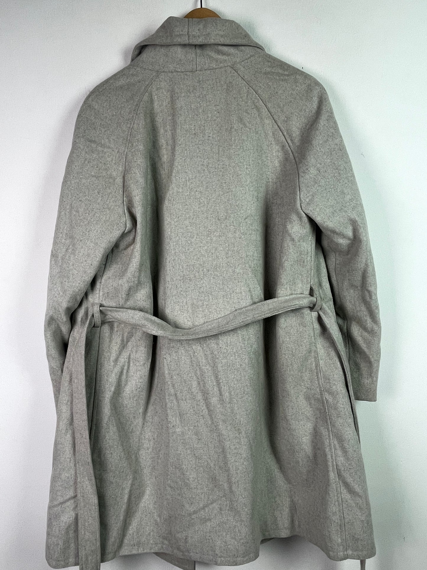 Vintage Damen Mantel Trenchcoat aus Wolle Gr L Farbe grau