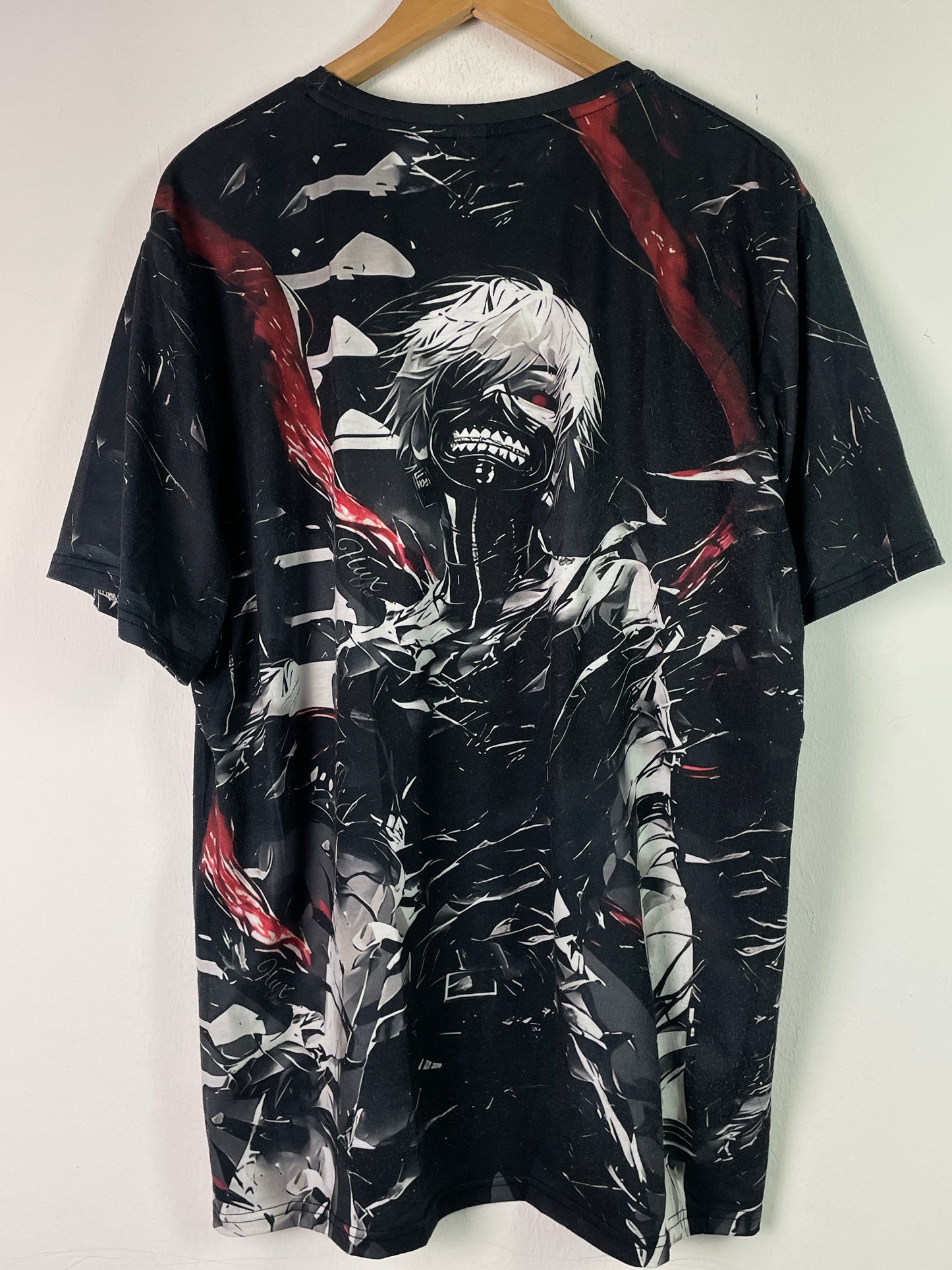 Tokyo Ghoul Herren T-Shirt mit Anime Print Gr L Farbe schwarz