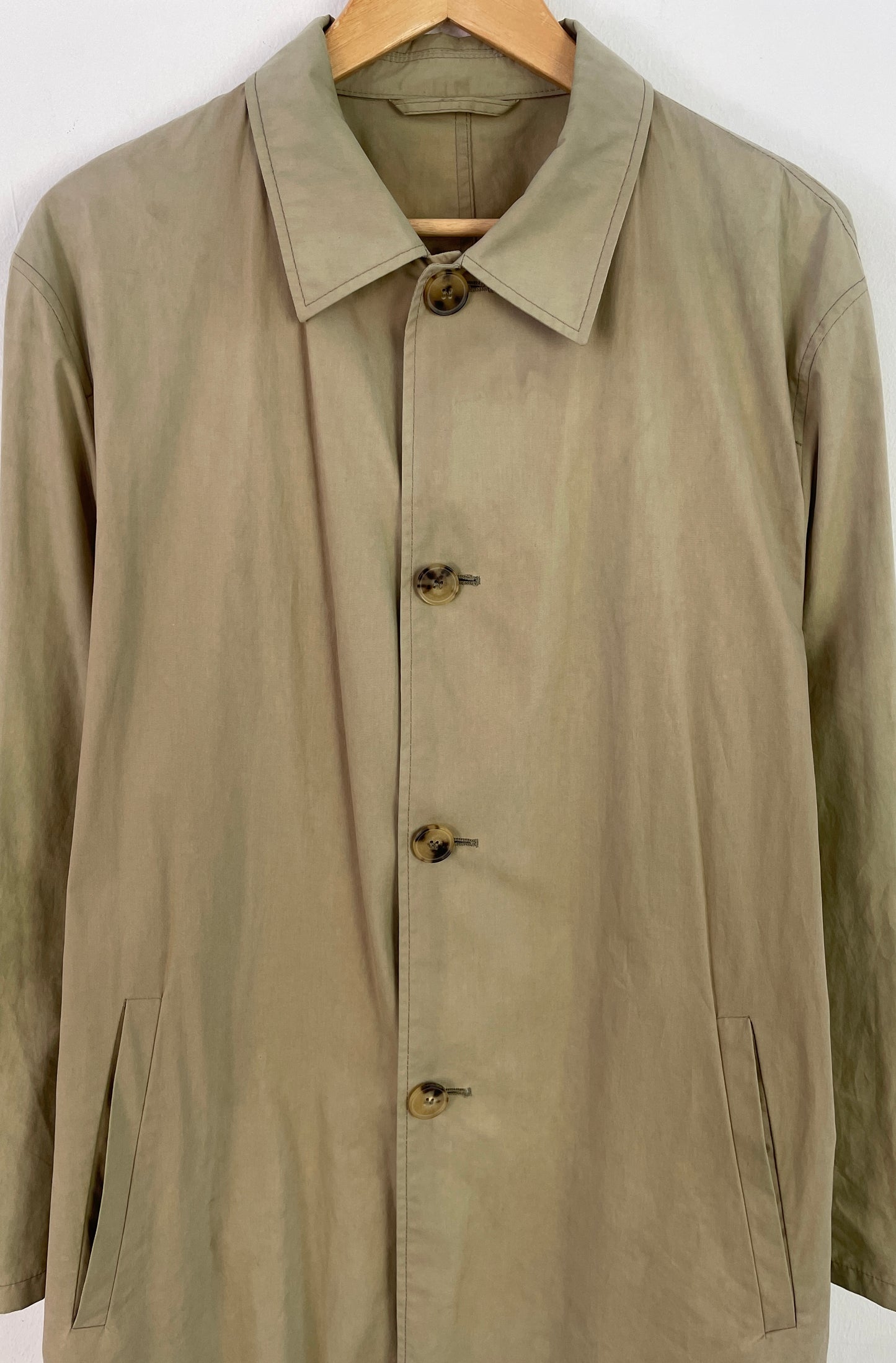 Hugo Boss Herren Trenchcoat Gr. L Beige – Klassischer Mantel Baumwolle / Hugo Boss Men’s Trench Coat Size L Beige – Classic Cotton Jacket