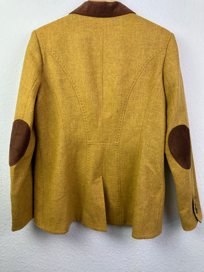 Rofa Fashion Gruppe Damen Blazer Gr 42 in Gelb. Schurwolle 100