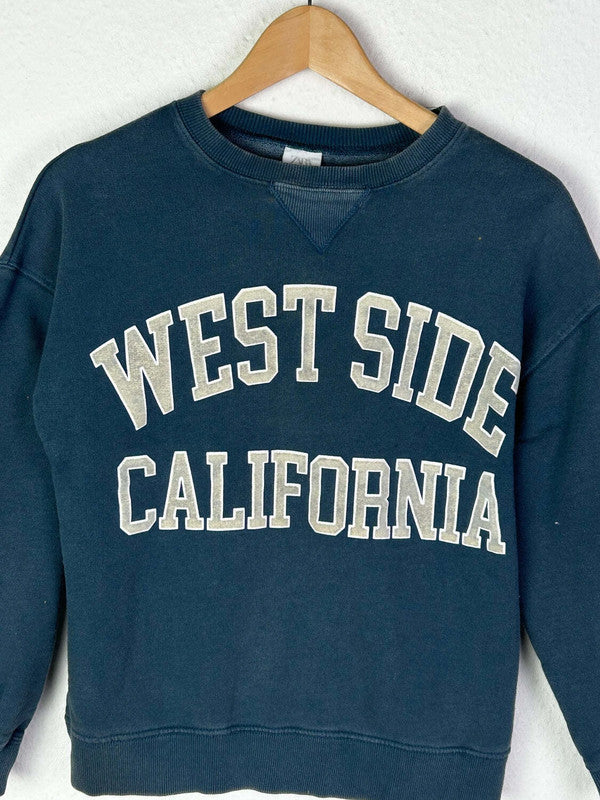 Original Vintage Pullover für Damen von Zara, 164 Größe in dunkelblau