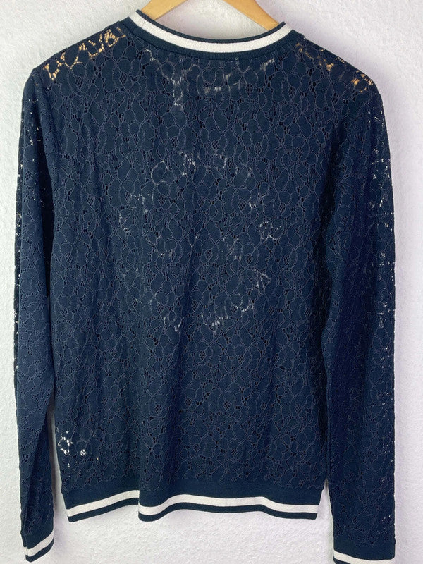 Damen pullover in dunkelblau von Superdry Größe 38 neu mit Etikett