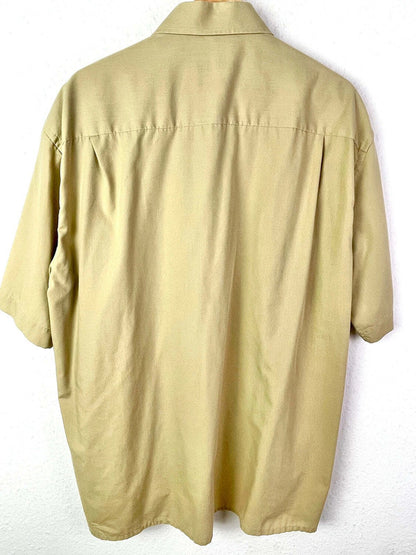 Vintage Herren Hemd in Beige von Barisal Gr.XL