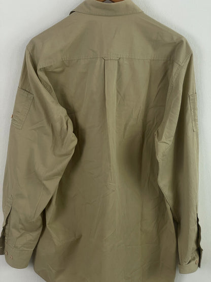 Walbusch Herren Hemd Gr M Farbe Beige