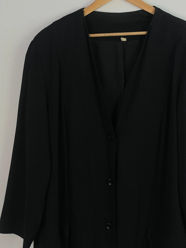 Ulla Popken Damen Cardigan Gr 52 Farbe Schwarz