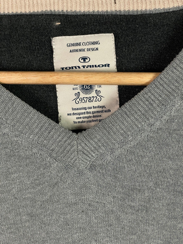 Tom Tailor Herren Pullover Gr M Farbe Grau