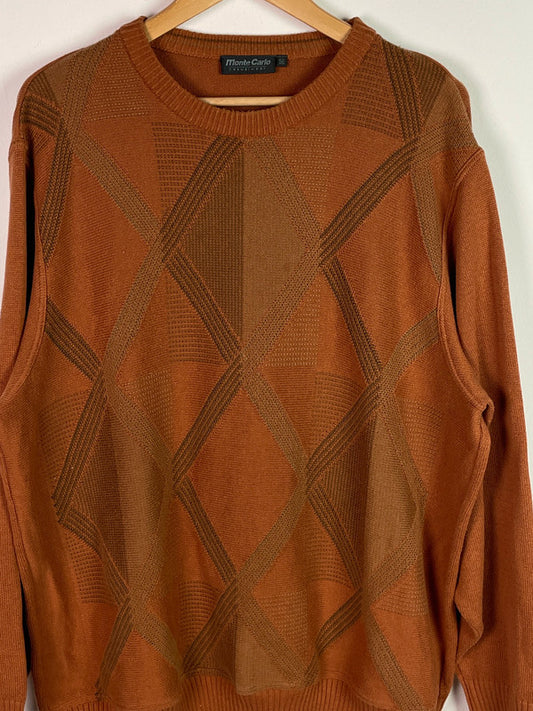 Monte Carlo Herren Pullover Gr 56 Farbe Orange