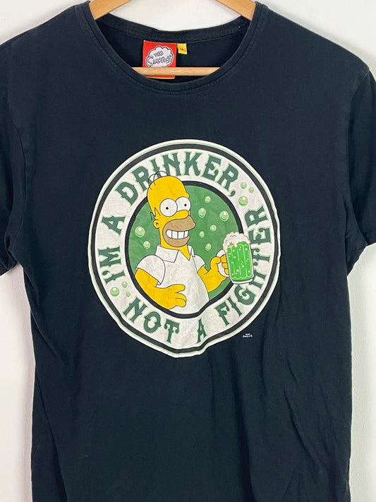 The Simpsons Herren T-Shirt Gr M Farbe Marineblau