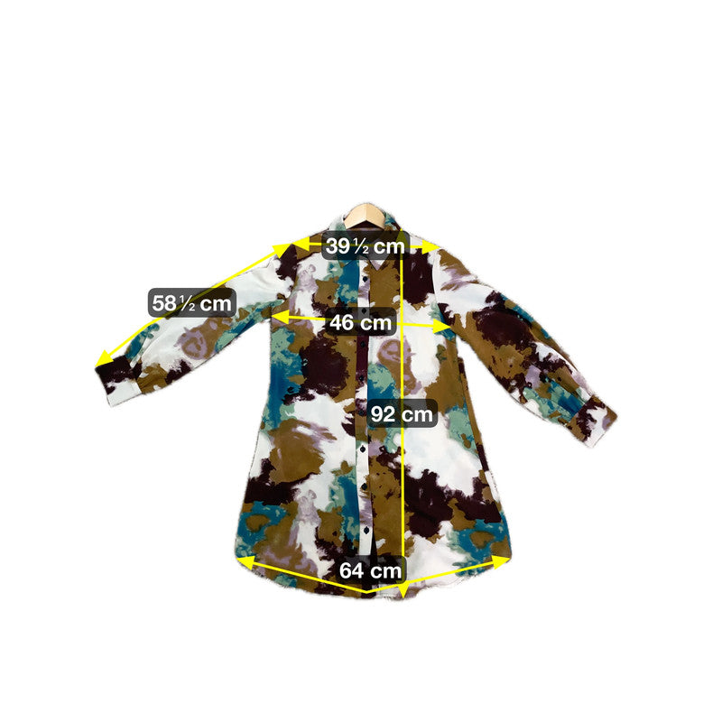 Damen Bluse Gr L Farbe Bunt