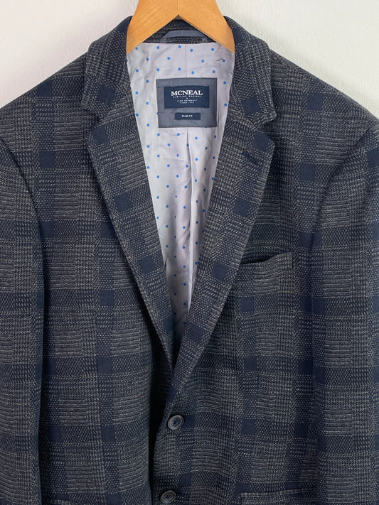 Mc Neal Herren Blazer Gr 50 Farbe Grau kariert