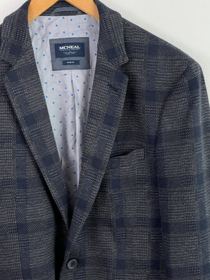 Mc Neal Herren Blazer Gr 50 Farbe Grau kariert