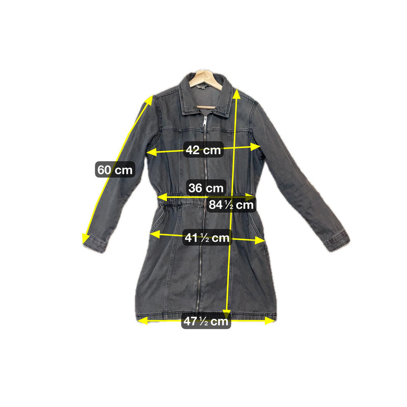 Clockhouse Damen Jeansmantel Gr 40 Farbe Grau