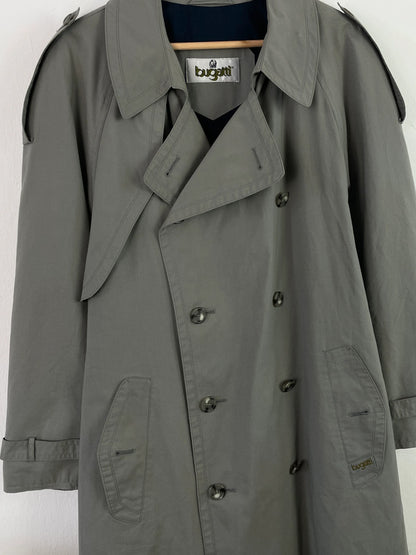 Vintage Herren Mantel Bugatti Gr L Farbe Grau