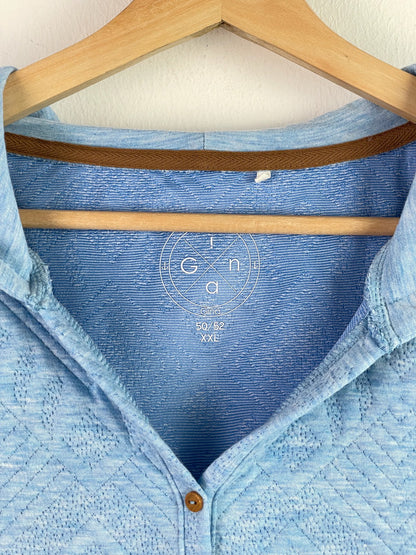 Gina T-shirt Damen Gr XXL Farbe Blau