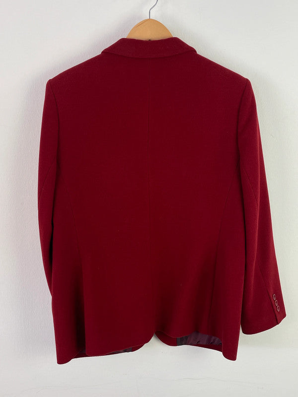 Vittoria Verani Damen Blazer aus Lambs Wolle, Angora Wolle Gr 44 Farbe rot