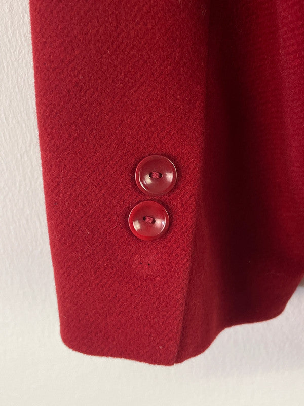 Vittoria Verani Damen Blazer aus Lambs Wolle, Angora Wolle Gr 44 Farbe rot