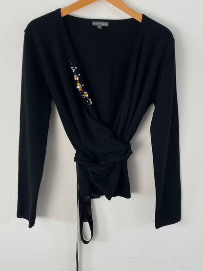 Sandra Pabst Shirt aus Kashmir und Merinowolle Gr.L Farbe schwarz