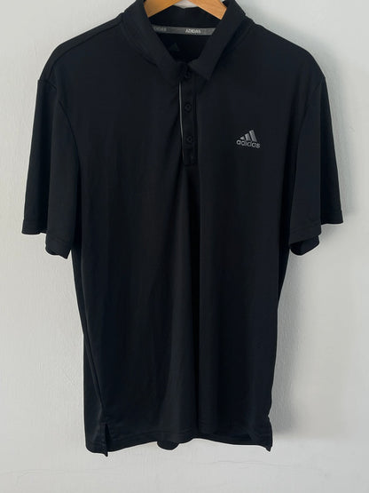 Adidas Herren Polohemd Gr.L Farbe schwarz
