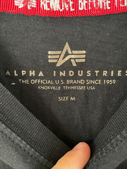 Alpha Industries Herren T-Shirt Gr. M Farbe schwarz