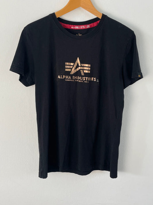 Alpha Industries Herren T-Shirt Gr. M Farbe schwarz