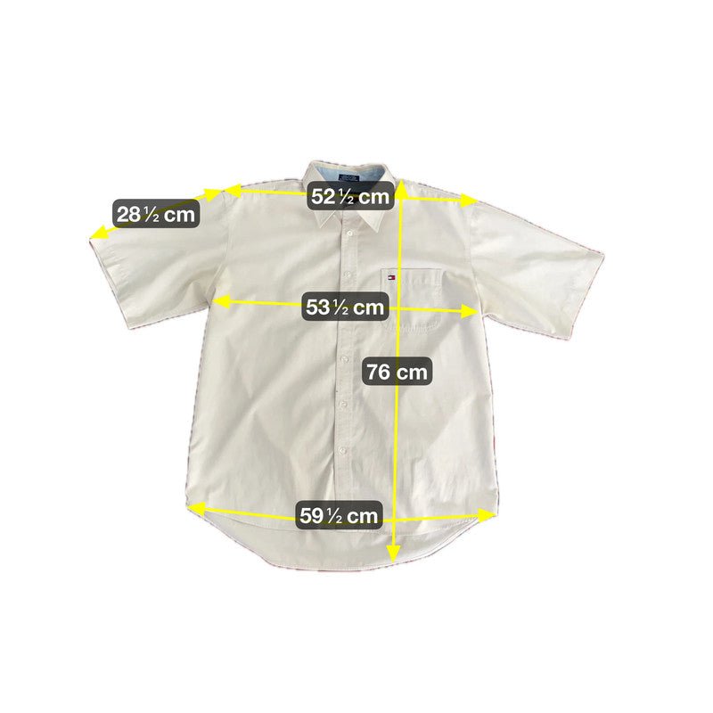 Tommy Hilfiger Herren Hemd Gr L Farbe Creme