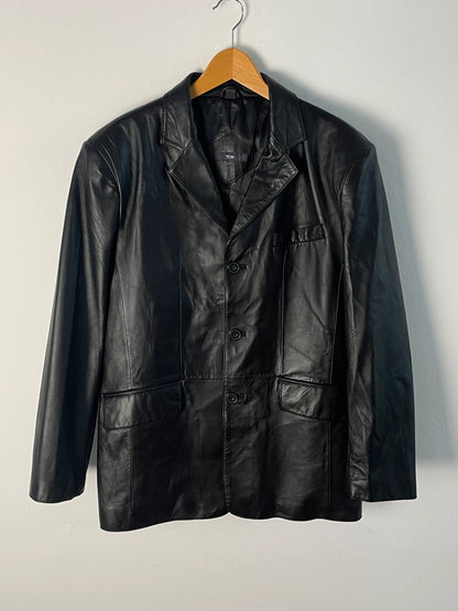 TCM Herren Lederjacke aus Lamm-Nappaleder Gr. XL Farbe schwarz