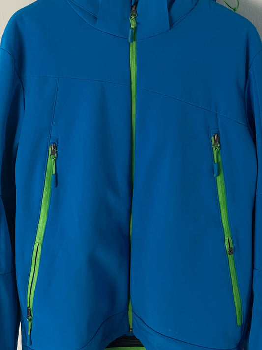 Crane Herren Regenjacke Gr.50 Farbe Blau/grün