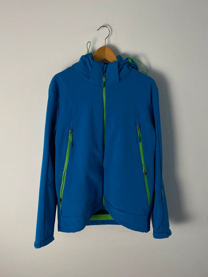 Crane Herren Regenjacke Gr.50 Farbe Blau/grün