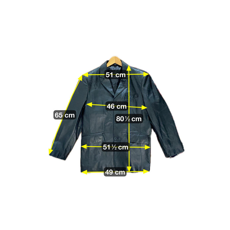 TCM Herren Lederjacke aus Lamm-Nappaleder Gr. XL Farbe schwarz