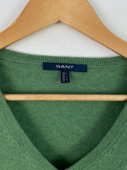 Gant Damen Pullover aus Lambswolle Gr. L Farbe Grün