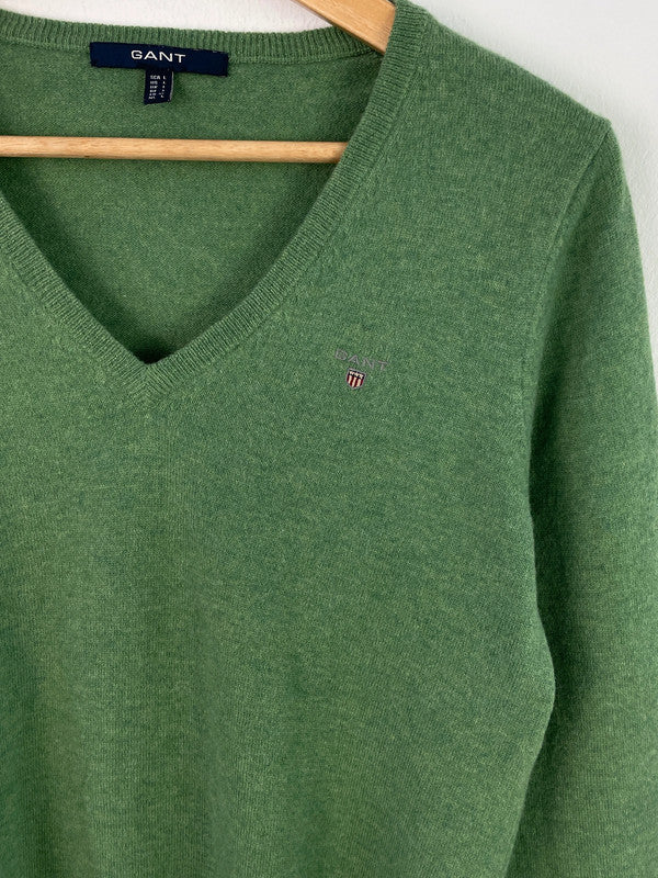 Gant Damen Pullover aus Lambswolle Gr. L Farbe Grün