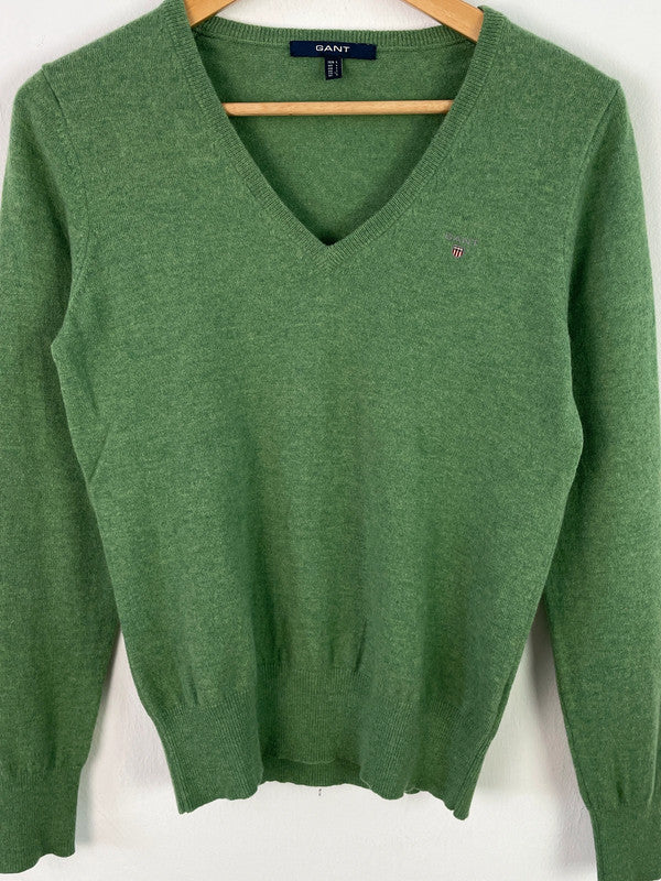 Gant Damen Pullover aus Lambswolle Gr. L Farbe Grün
