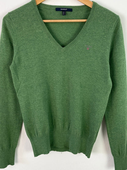 Gant Damen Pullover aus Lambswolle Gr. L Farbe Grün
