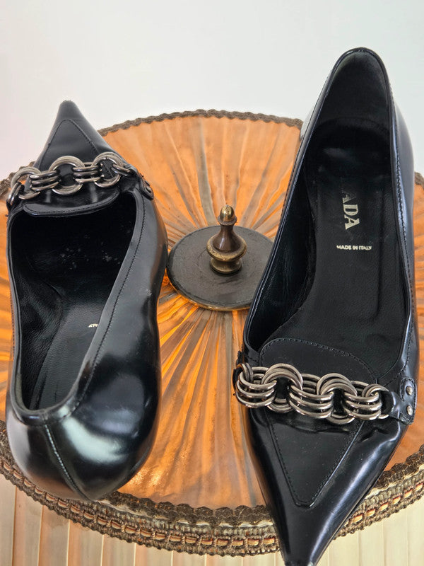 Prada Damen Stilettos EU36,5 Farbe schwarz