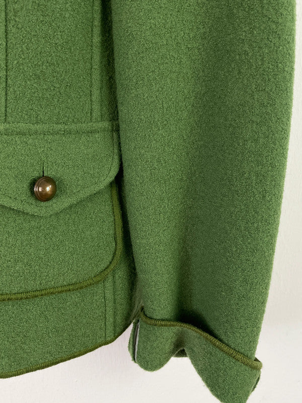Vintage Damen Jacke aus Schurwolle Gr.44Farbe Grün