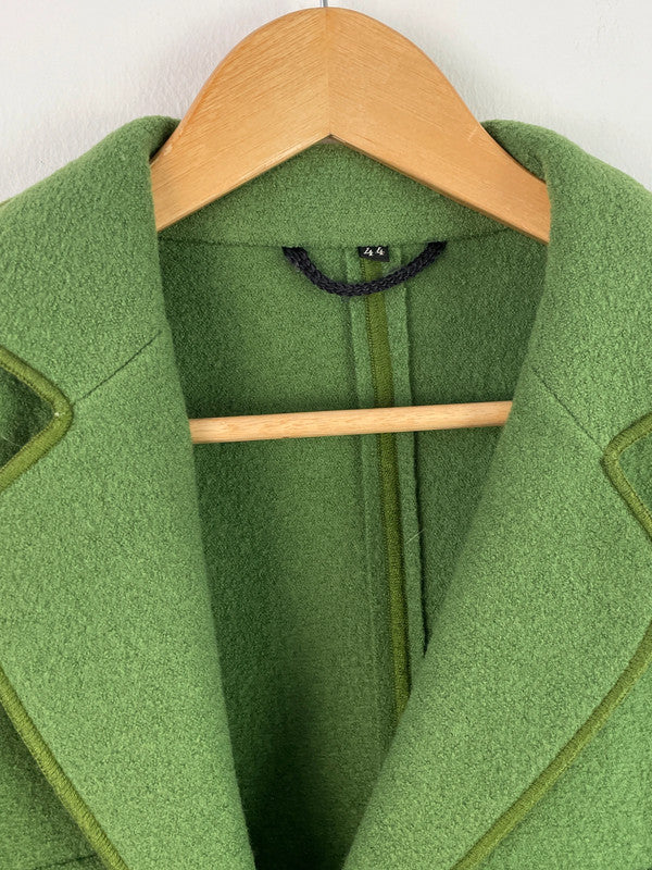 Vintage Damen Jacke aus Schurwolle Gr.44Farbe Grün
