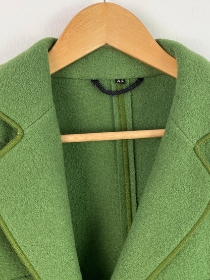 Vintage Damen Jacke aus Schurwolle Gr.44Farbe Grün