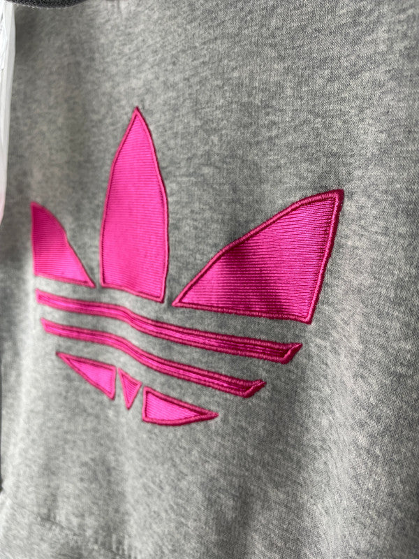 Adidas Damen PulloverGr L Farbe Grau, Pink