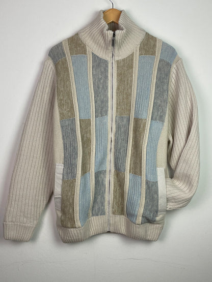 Babista Herren Strickjacke Gr L Farbe beige Blau