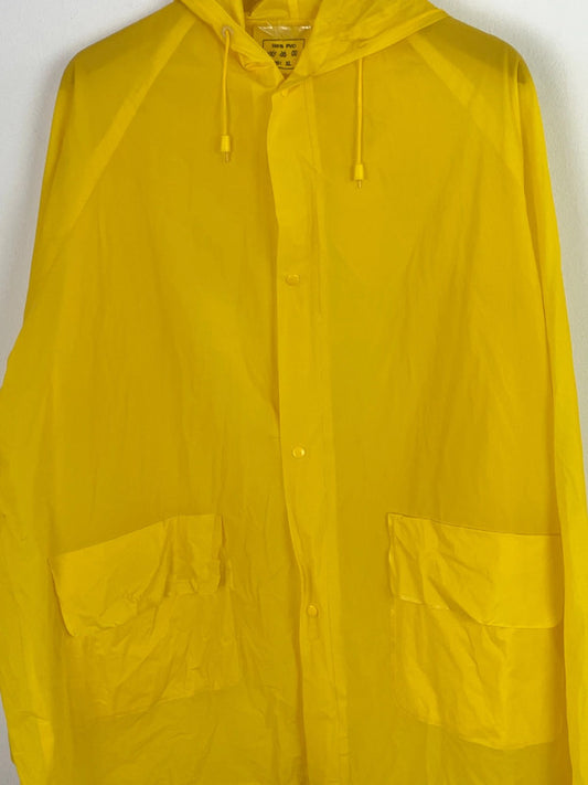 Vintage Herren Regenjacke Gr XL Farbe Gelb