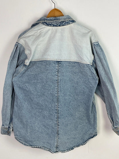 Mango Damen Jeansjacke Gr. S Farbe blau
