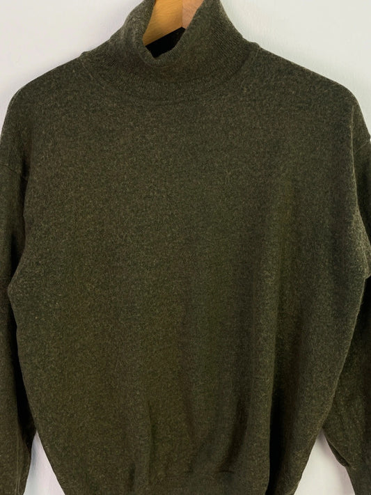 C.Comberti Damen Pullover aus Schurwolle Gr. L Farbe grün