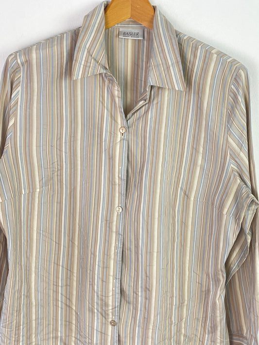Basler Damen Bluse aus Seide Gr. L Farbe beige